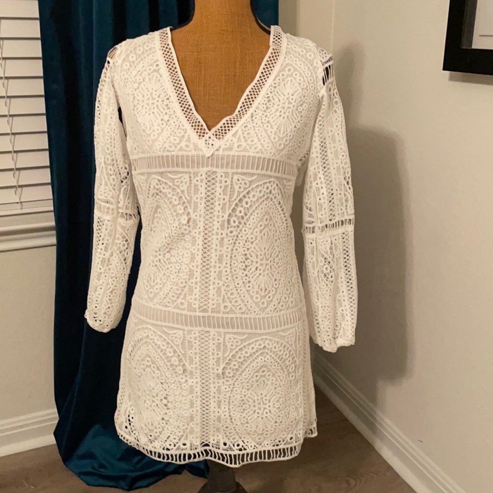 Size medium white lace dress